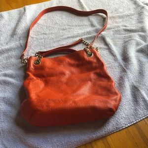 Orange Michael Kors bag